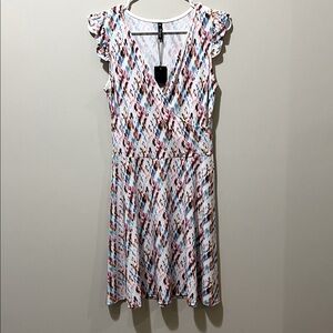 Vibrant Multicolor Midi Dress